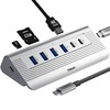 TRENFI Aluminum USB C Hub with Detachable Cable | USB
