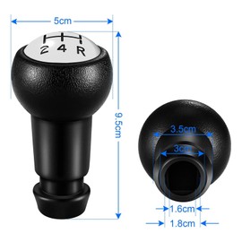 Vinabo 5 Speed Manual Shift Knob Suitable for Peugeot 106 107 205 206 306 307 308 406 2008 3008 / Citroën Picasso Saxo C1 C2 C4