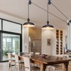 Lomoky Plug in Pendant Light, Hanging Lamp with Black Barn
