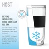 HOST Cocktail Shaker FREEZE Double-Walled Cup with Citrus Reamer, Stainless