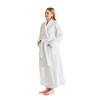 Serenhom Women’s Plush Fleece Bathrobe – Fluffy Stripe Shaggy 3D