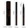 Bronze Brown Glitter Liquid Eyeliner Pen, Waterproof Smudge Proof Metallic