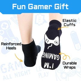 Funny Gaming Gifts for Men - Novelty Video Game Socks, Gamer Gifts for Lovers