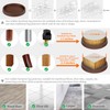 Furniture Coasters Caster Cups Furniture Leg Protectors 2.5 Inch 4pcs