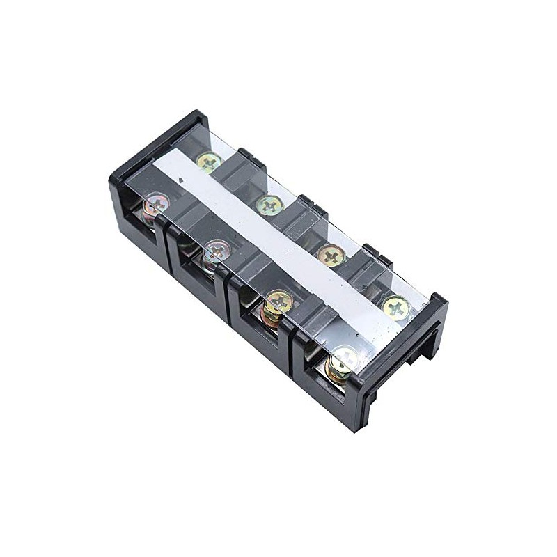 Sscon 2pcs Terminal Block 4 Position 600V 60A Dual Row