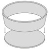 KitchenCraft Non Stick Flan Dish/Quiche Tin with Loose Base, Round,
