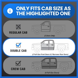 Tyger Auto Underseat Storage Box Console Compatible with 2014-2018 Chevy Silverado/GMC Sierra 1500; 2015-2019 Silverado/Sierra HD | Double Cab | Black Rear Cargo Organizer | TG-CB5C8818