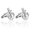 Ship Nautical Anchor Silver Cufflinks
