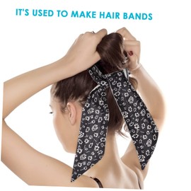 WOONEKY 1pc Versatile Silk Scarf Headband Decorative Bag Scarf Silk Headdress for Dinner Party Festivals