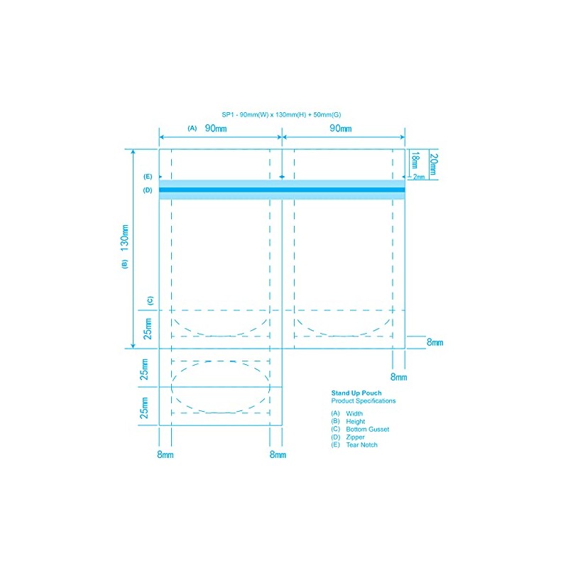 Purple Mylar Bags 3.5g Smell Proof Packaging x100
