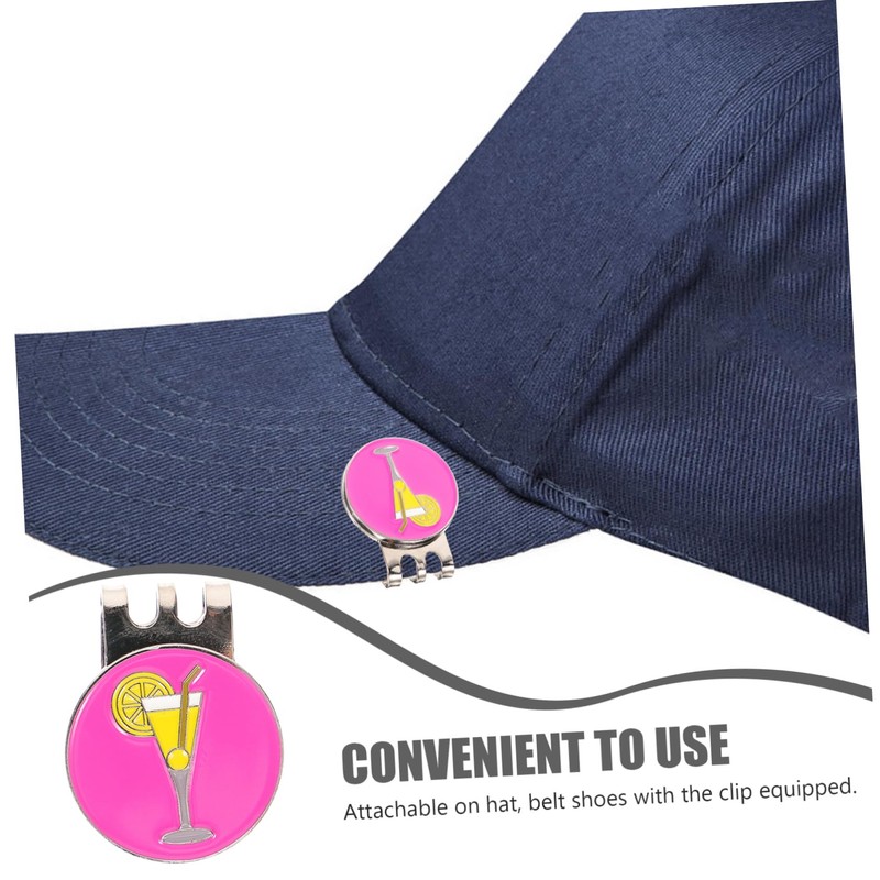 Mipcase Golf Hat Clip Marker Portable and Decorative Golf Accessory