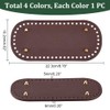 PH PandaHall 4pcs Bag Bottom Oval Bottom Nail Bag Craft