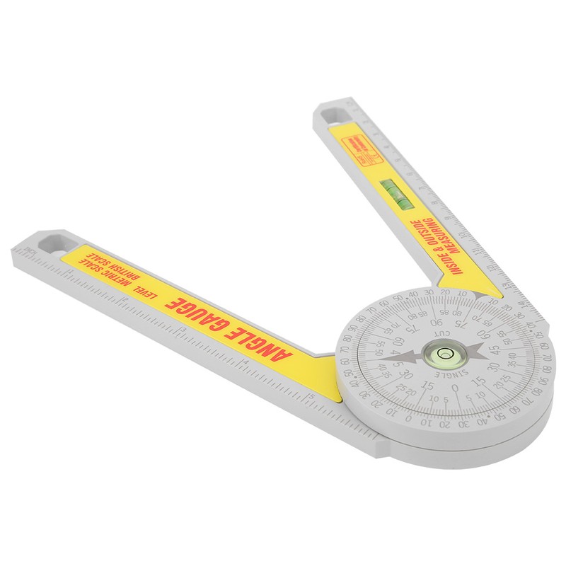 360 Degree Angle Gauge DIY Protractor Goniometer Inside Outside Measuring