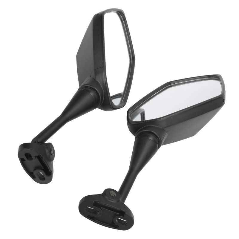 Pair Motorcycle Rearview Mirrors Black Visibility Replacement for Honda CBR