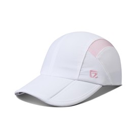 GADIEMKENSD Baseball Cap for Boys Girls Toddler Sun Hat Kids Hats with Adjustable Strap UPF50+ Outdoor Ball Caps Ponytail Hat Suitable for 4-9 Years White-Light Pink