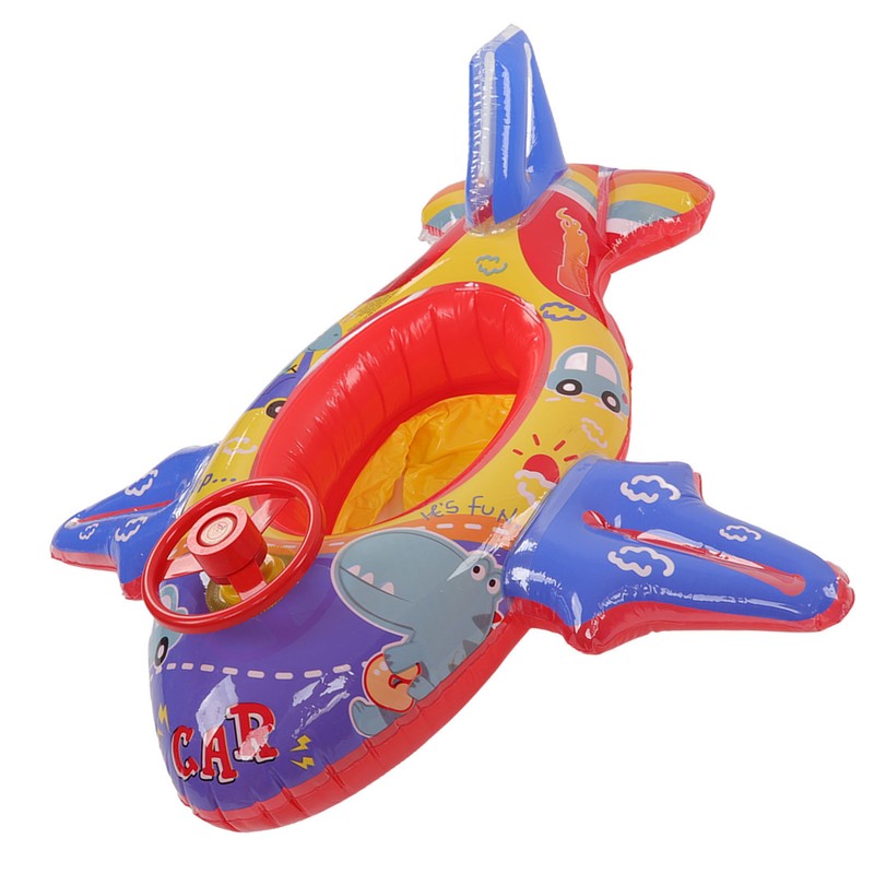 Airship Inflatable Pool Float Multifunctional Floating Swimming Raft with Steering