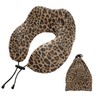Neck Travel Pillow for Sleeping Airplanes Memory Foam Portable Cheetah