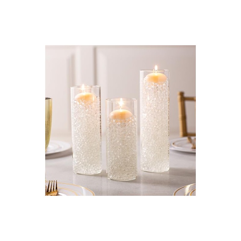 Fun Express Cylinder Vases with Floating Candles Decorating Kit -