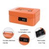 Cash Box with Money Tray and Combination Lock Metal Money
