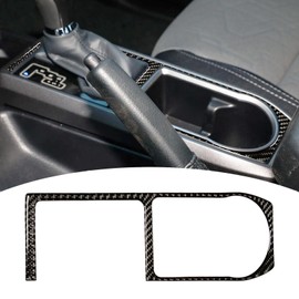 Bilisin Compatible with Toyota Tacoma Central Control Gear Shift Indicator Panel Frame Trim Sticker Carbon Fiber Interior Accessories for Toyota Tacoma 2015-2022(Black)
