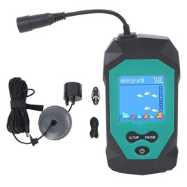 Portable Fish Finder 2in 100M Depth Fish Alarm Color Fish Locator for Fishing Detecting