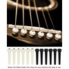 BPTRKOM Guitar Pins Bridge Plastic Guitar Bridge with 2 Pieces