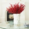 joyhalo 12 Pack Red Berry Stems - Extra Long 18'
