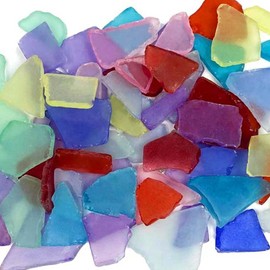 Nautical Crush Trading Sea Glass Craft - 28 Ounces Assorted Mix - Beach Glass Craft - Sea Glass Décor - Sea Glass Vase Filler - Sea Glass Crafting - Bag of Sea Glass - Craft Glass