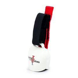 swisstrailbell® Mexico Edition White Bell: Red/Black Bike, Red Band, Bicycle Bell, Trailbell, Signal Bell