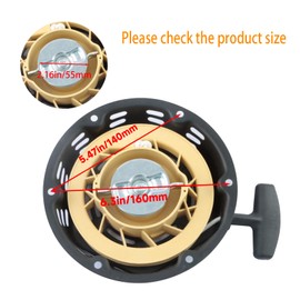 KIOSFOLI Recoil Pull Start Starter Compatible with for Champion 196cc 212cc 224cc Pull Start Assembly 46598 3000 3500 4000 4500 Watt Generator Parts