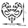 Heart Coffee Set Stencil, 3.5 x 4 inch - for