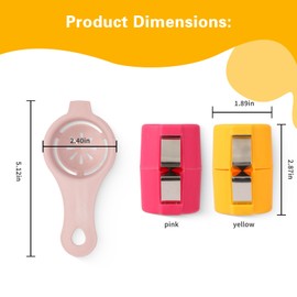 2Pcs Egg Shell Opener, 1Pcs Egg Yolk Separator, Suitable for Raw Egg Shell Opening and Yolk Separating, Effectively Solve The Problem of Broken Egg Shell, Egg Liquid Outflow, Egg Liquid Staining Hands