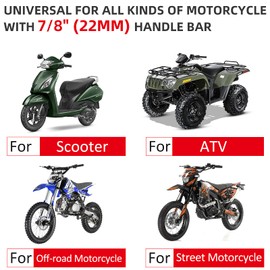 JAVIK Updated Universal Bike Brake Master Cylinder Clutch Lever Set for 7/8" 22mm Handlebar Compatible with Motorcycle Honda Kawasaki Suzuki Yamaha - Green (Including Left & Right)