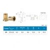 M6 Metric Rivet Nuts Zinc Plated Carbon Steel Threaded Insert