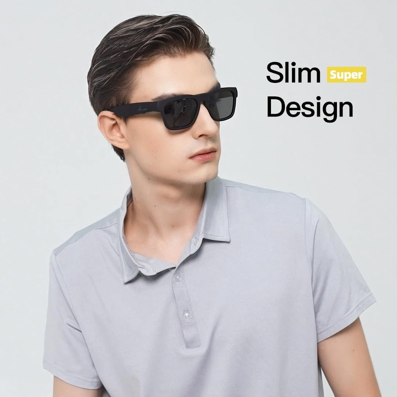 OhO Smart Glasses,Polarized Sunglasses with Bluetooth Speaker,Athletic/Outdoor UV Protection and