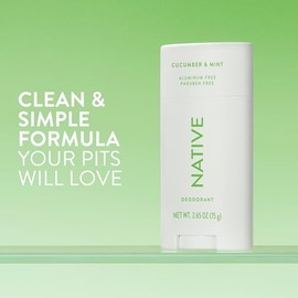 Native Desodorante nativo – desodorante natural, Pepino y menta, Único