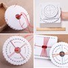 HAOBIN Pack of 6 Bead Cord Discs Braided Disc Kumihimo