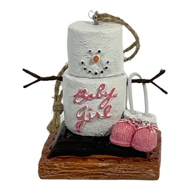 S'Mores New Baby Girl Christmas/ Everyday Ornament