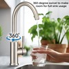 Dura Faucet Streamline Gooseneck RV Kitchen Faucet - Brushed Satin