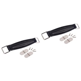 SUPVOX 2pcs Guitar Amplifier Handle Strap Vintage Pu Leather Speaker Handle for Cabinet Soft Comfortable Grip Replacement Accessory for Guitar Speakers Black