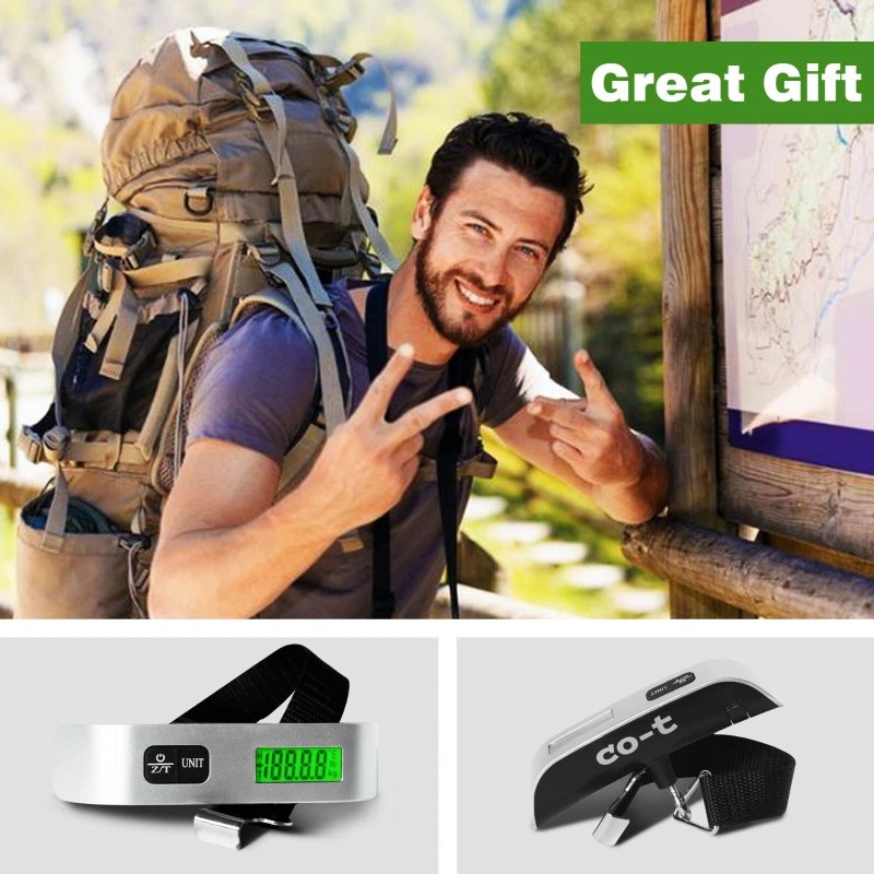 Camry Portable Digital Luggage Scale For Travel - 110lbs Hanging