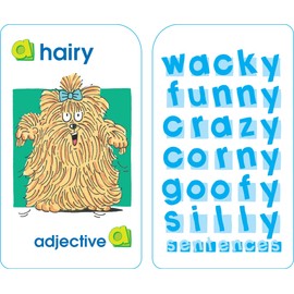 School Zone Nouns, Verbs & More Game Cards: 56 Cards, Kindergarten, 1st Grade, Grammar, Early Reading, Parts of Speech, Word-Picture Association, Sentence Structures, Ages 6+