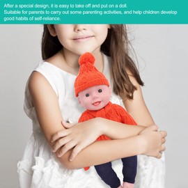 Baby Doll Clothes,Christmas Doll Clothes,Winter Christmas Doll Outfits for 18 Inch Baby Doll,Doll Clothes Sweater Pants Hats Scarf Gloves Doll Accessories,Christmas Doll Clothes Accessories (Red)