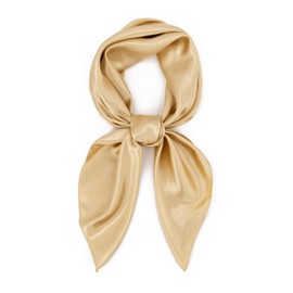 vimate Silk Feeling Scarves -Light Camel Satin Scarves Hair Scarf for Women Head Sleeping(104-Light Camel)