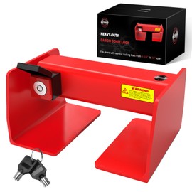 CZTHQP Storage Container Lock, Keyed Shipping Container Locks, Heavy Duty Trailer Door Lock for Semi Truck RV Van and Storage Units, Anti-Theft Steel Cargo Door Latch, Security Bar Devices with 3 Keys