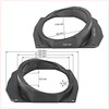 tomzz Audio 2834-009 Speaker Rings Adapter Brackets Compatible with Mercedes