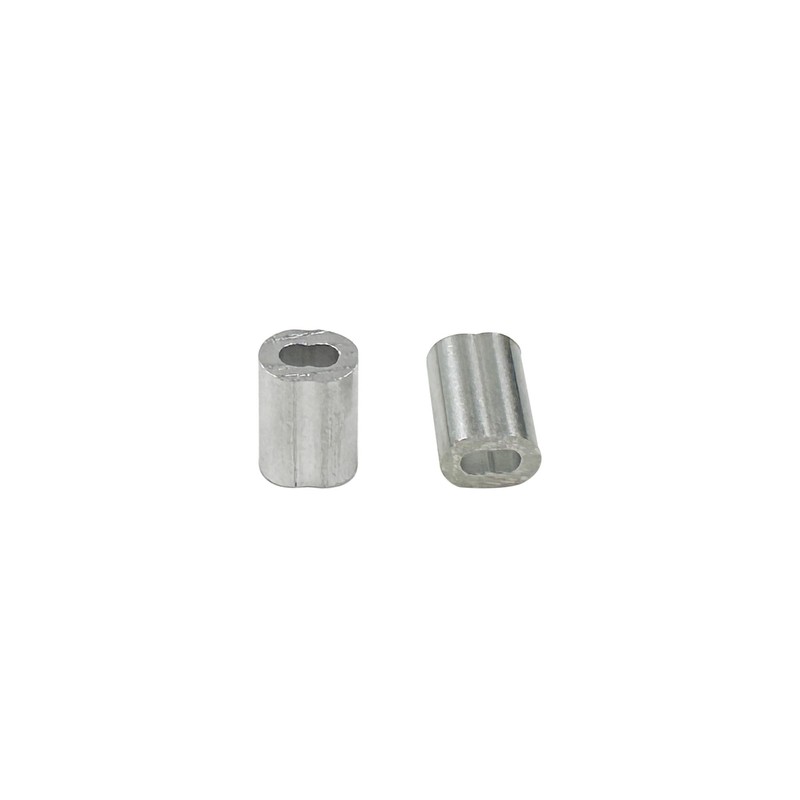 QZOOVNJ 3/64"(1.2mm) Aluminum Crimping Loop Sleeve, Wire Rope Stop Sleeve,