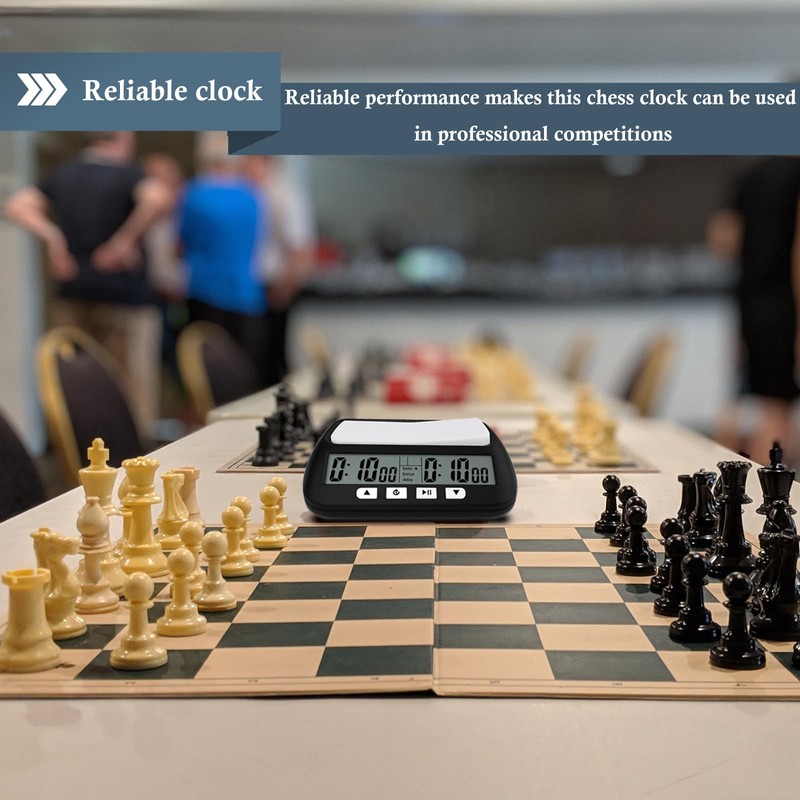 Digital Chess Clock Timer,QINFIEY Chess Timer for Board Games,Professional Chess