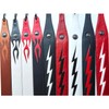 YUEKO Cool Lightning Pattern Flame Guitar Strap for Electric Guitar