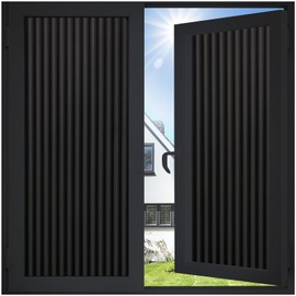 Coavas Reeded Glass Window Privacy Film, 3D Decorative Frosted Window Clings for Bathroom & Home, Day and Night Privacy, Peel & Stick Adhesive Film, (17.5x78.7 inch)